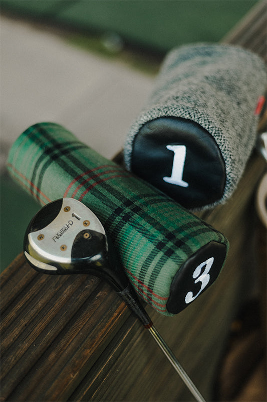 Ross Hunting Tartan & Leather Headcover