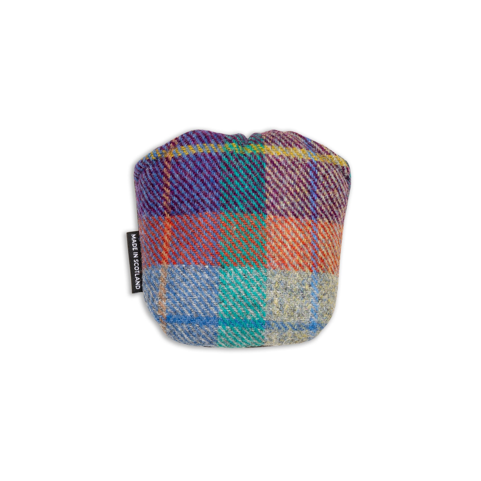 Jura Sunset Harris Tweed &amp; Leather Mallet Putter Cover