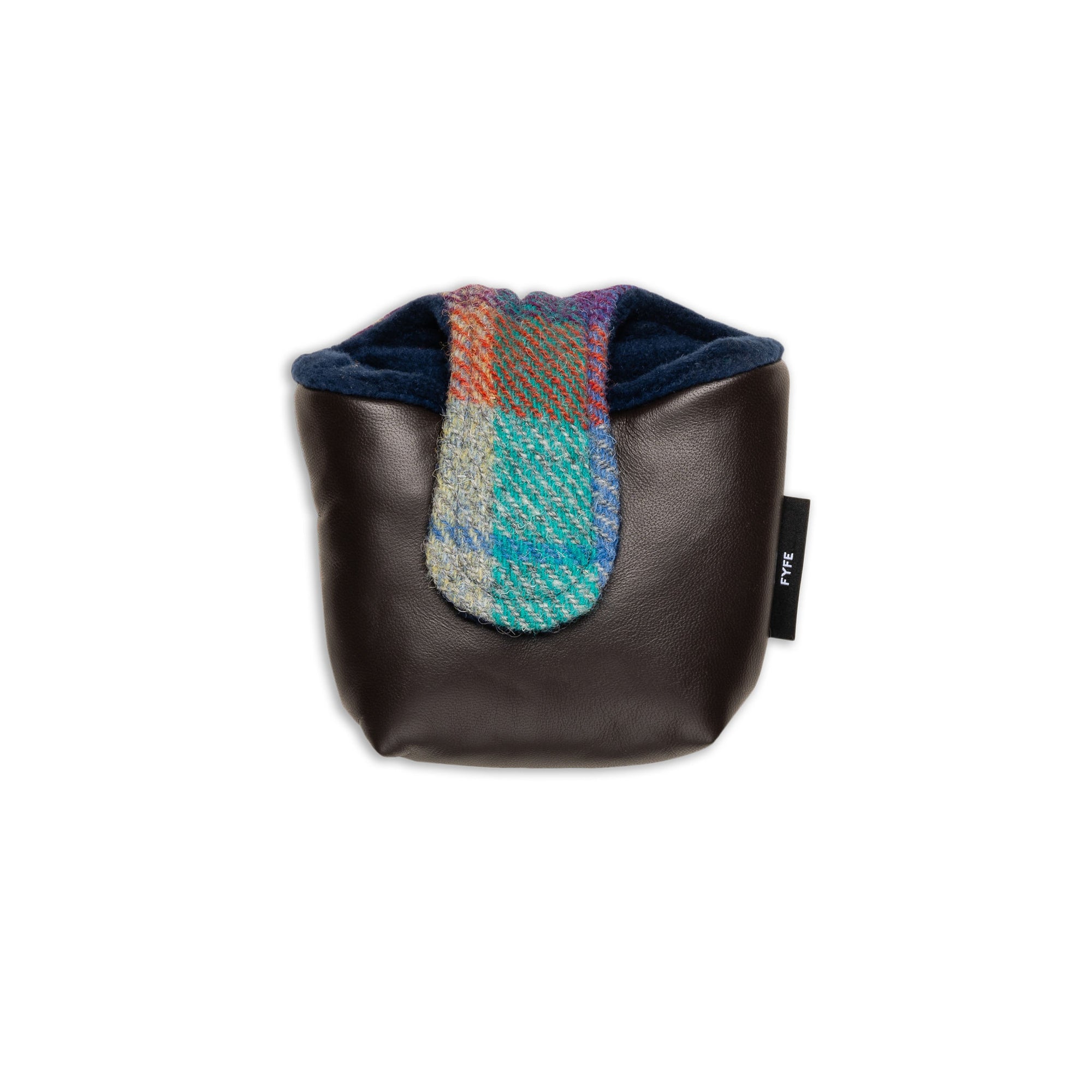 Jura Sunset Harris Tweed &amp; Leather Mallet Putter Cover