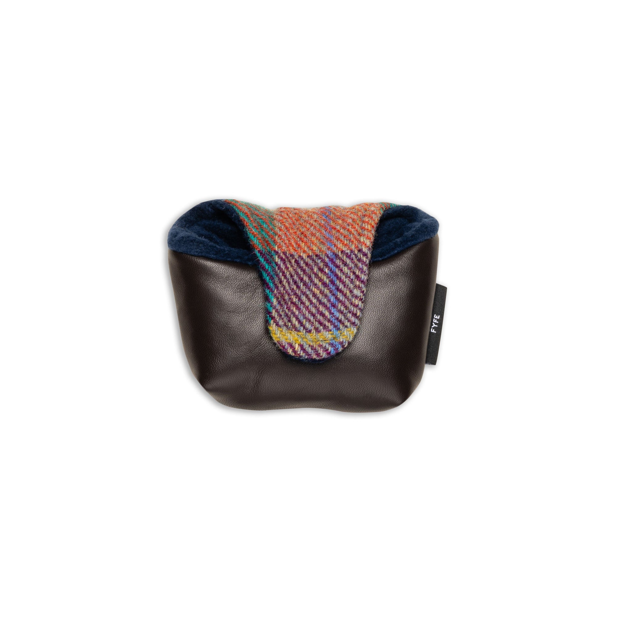 Jura Sunset Harris Tweed &amp; Leather Mallet Putter Cover